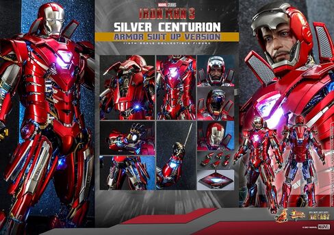 Hot Toys 1:6 Iron Man Mark XXXIII Armour Suit Up - Silver Centurion - Iron Man 3, Red in Saudi Arabia