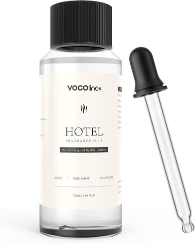 VOCOlinc Hotel Collection Diffuser Oil - Hilton - Inspired by Luxury Five Star Hotel Lobby Scent Oil for Waterless Oil Diffusers, Luxurious Scents of Citus, Lily of the Valley, and Oakmoss (4.06 OZ) in Saudi Arabia