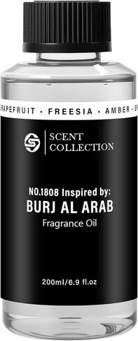 زيت ناشر رائحة فاخر من دبي 500 مل - زيت عطري على طراز الفندق للمنزل، غرفة كبيرة - زيت عطري طويل الأمد للناشرين بالموجات فوق الصوتية وبدون ماء - الجريب فروت، فريزيا، العنبر in Kuwait