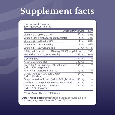 Hear Plus - Tinnitus Supplement - Advanced Hearing Formula for Ringing Ears with Ginkgo Biloba, Pine Bark Extract & Magnesium - 120 Capsules in Saudi Arabia