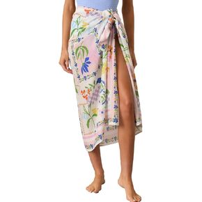 Womens Swimwear Cover Up Skirt 67x45 Summer Beach Long Sarong Swimsuit Floral Pareo Bikini Wrap Skirt Bathing Suit in Kuwait