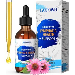 Lymphatic Drainage Drops – Liposomal Lymphatic Drainage Supplements with Echinacea 500mg, Elderberry, Burdock Root & Dandelion – Liquid Lymphatic Drops, 2 fl oz in Saudi Arabia