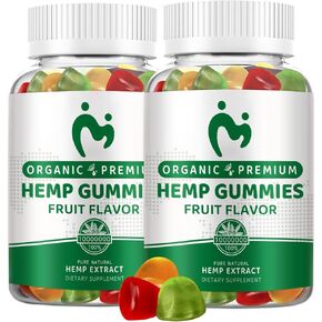 (2 Pack) Hemp Gummies for Sleep, Pain, Relaxation & Anxiety - 100% Natural Pure Extra Strength - Organic Hemp Oil Extract Edible Vegan Low Sugar Hemp Gummy for Adults in Saudi Arabia