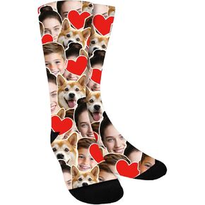 Bemaystar Custom Socks with Photo,Personalized Socks Gifts,Funny Sock Gag Gifts in Saudi Arabia