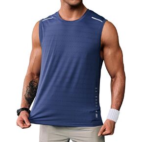 Men's Gym Tank Tops Dry Fit Breathable Athletic Workout Sleeveless Shirt (S-2XL) in Saudi Arabia