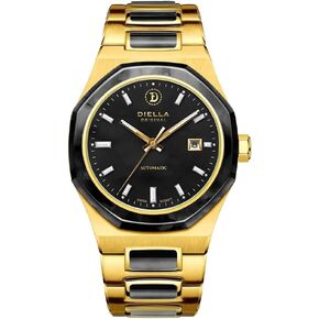 Diella Automatic Watches for Men Mens Watches Waterproof Date Luminous, Dial is Inlaid with Emerald Jade, Business Dress Watch with Diamond Hour Markers, Automatic Watches for Men Luxurious Gift in Saudi Arabia