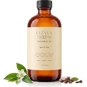 White Tea Fragrance Oil | Clove, Green & Musk Notes | Long Lasting Scent Reed Diffuser Oil for Home, Office, Hotel, Spa, Car & Linen Spray | Pet Friendly IFRA Compliant, 16 oz in Saudi Arabia
