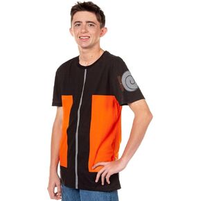 Naruto Uzumaki Shirt Men's Clan Symbol Costume Cosplay Anime Short Sleeve Tee in Kuwait