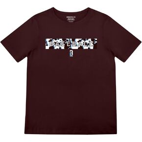 Baseball Lifestyle 101 Boy's Cowhide Curveball T-Shirt, Short Sleeve, Crew Neck, Youth Sizes S-XL in Saudi Arabia