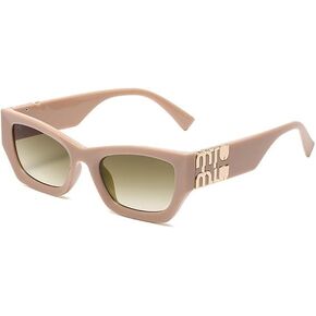 Vintage Cat Eye For Women Sunglasses Personality Resin Lens Travel Eyewear Girls Cute Small Frame Goggles in Saudi Arabia