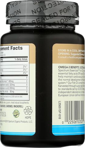 Spectrum Essentials Fish Oil, 1000 mg, 100 Softgels in Saudi Arabia