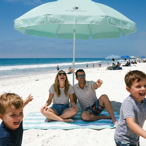 Pop ’N Go® Beach Umbrella – 75" Wide UPF 50+ Sun Protection Portable Beach Umbrella, Easy Setup, Water-Resistant Aluminum Frame & Travel Carrying Bag – Perfect for Beach Days and Outdoor Adventures in Saudi Arabia