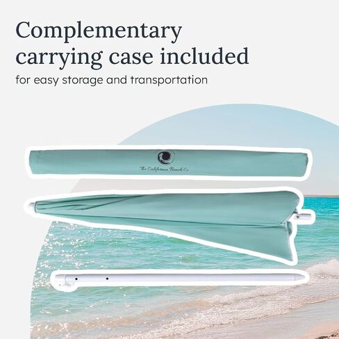Pop ’N Go® Beach Umbrella – 75" Wide UPF 50+ Sun Protection Portable Beach Umbrella, Easy Setup, Water-Resistant Aluminum Frame & Travel Carrying Bag – Perfect for Beach Days and Outdoor Adventures in Saudi Arabia