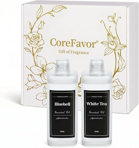 4.06 fl oz (120mlx3) Diffuser Oil for Home Fragrance Diffusers, Plant-Based & Alcohol-Free, Essential Oil for Bedroom, Bathroom, Office, Car (Chic+Retreat+Luxury) in Saudi Arabia