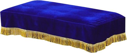 Piano Bench Cover Blue Slipcover 23.62x15.75in Protective Dust Cover with Fringe for Piano Stool Chair Office Bar Home Decor in Saudi Arabia