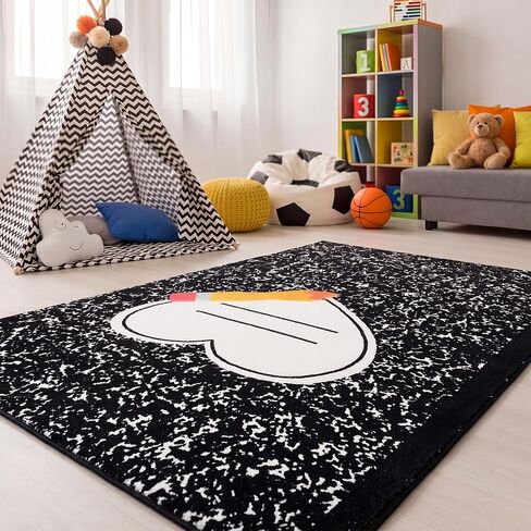 Breling 4 x 6 ft Crayon Carpet Rug Classroom Decor Educational Area Rug Soft Faux Wool Floor Mat Non Slip Cushion Welcome for Back to School Teacher Party Gift Learning Play Read Corner in Kuwait
