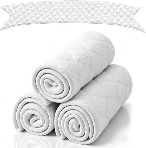 Ymapinc 4 Pcs Tummy Liners for Sweat Rash, Cotton Under Belly Sweat Pads for Skin Folds, Washable Belly Band, Skinfold Dry Sheets in Kuwait