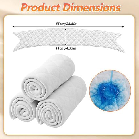 Ymapinc 4 Pcs Tummy Liners for Sweat Rash, Cotton Under Belly Sweat Pads for Skin Folds, Washable Belly Band, Skinfold Dry Sheets in Kuwait