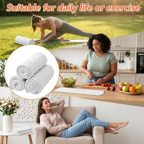 Ymapinc 4 Pcs Tummy Liners for Sweat Rash, Cotton Under Belly Sweat Pads for Skin Folds, Washable Belly Band, Skinfold Dry Sheets in Kuwait
