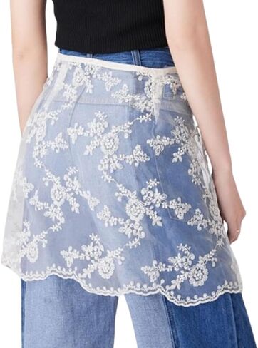 LoudSung Shirt Extender Lower Sweep Half Length Skirt Slips Mini Underskirt Charming Undershirt for Women Girls in Saudi Arabia