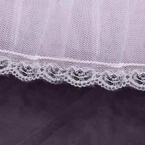 Hard Net Lace Bride Wedding Dress Petticoat Kids Women Short White Mesh Petticoa White in Saudi Arabia