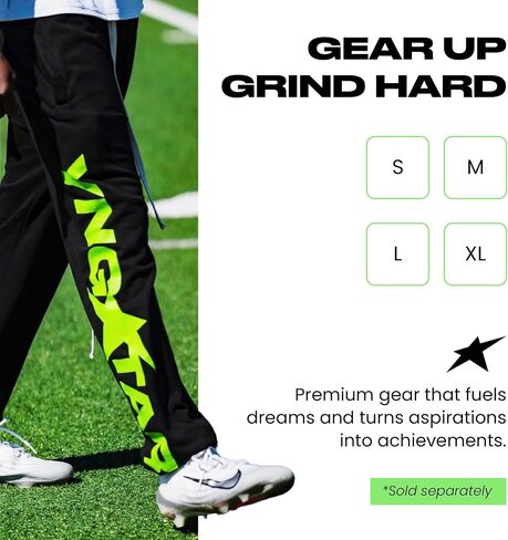 YNGSTAR Slime Green Sweatpants للرجال والنساء، سروال French Terry Streetwear in Kuwait