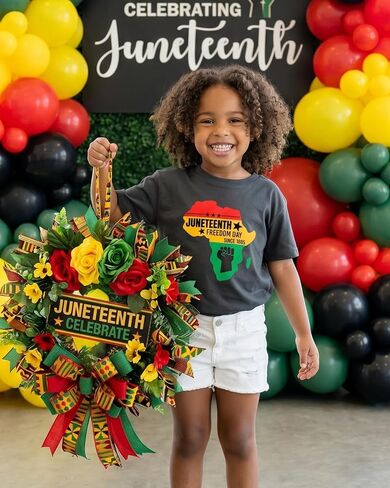 Habudda Toddler Juneteenth Shirt for Boys Girls Kids 1865 June 19th Freedom Day Tee Short Sleeve Cotton 2T-8Y in Kuwait