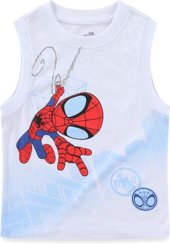 Marvel Spider-Man Miles Morales Ghost Spider Boys قطعتان من القمصان للأطفال الصغار والكبار in Kuwait