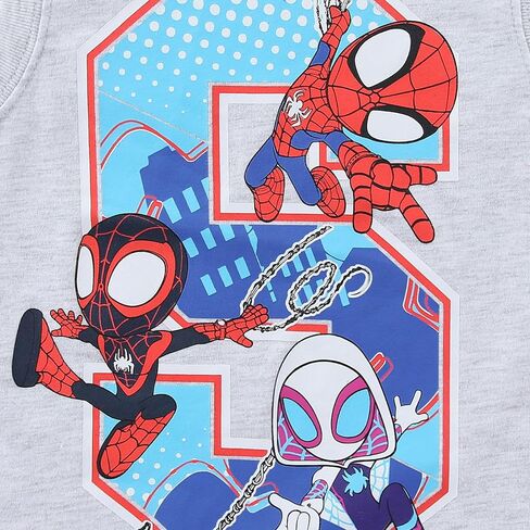 Marvel Spider-Man Miles Morales Ghost Spider Boys قطعتان من القمصان للأطفال الصغار والكبار in Kuwait