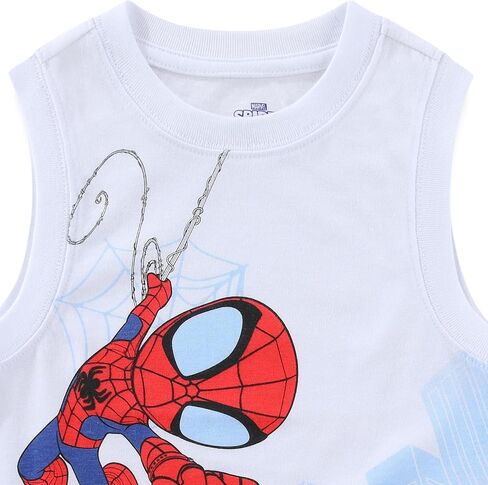 Marvel Spider-Man Miles Morales Ghost Spider Boys قطعتان من القمصان للأطفال الصغار والكبار in Kuwait