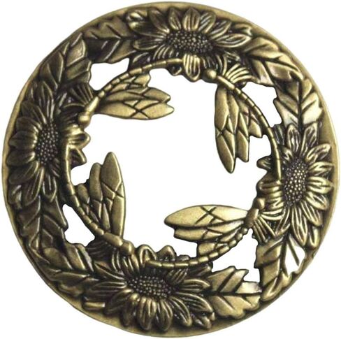 Candle Toppers Jar Candle Accessories Sleeves Lids Zinc Alloy Antique Cover for Even Melting Suitable for Home Decoration Office Bedroom, Dragonfly in Saudi Arabia