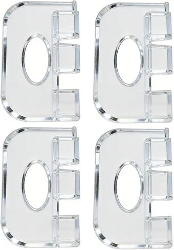 4Pcs Clear Lift Handles for Graber & Bali Cordless Blinds, Pulls for Cellular and for Honeycomb Shades After 2015 with 3/4" Pleat(New Version) in Kuwait