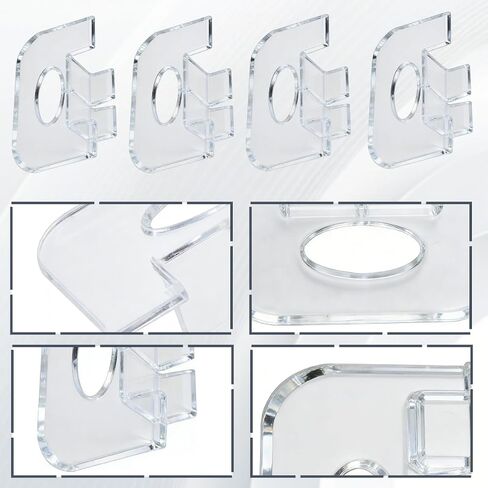 4Pcs Clear Lift Handles for Graber & Bali Cordless Blinds, Pulls for Cellular and for Honeycomb Shades After 2015 with 3/4" Pleat(New Version) in Kuwait