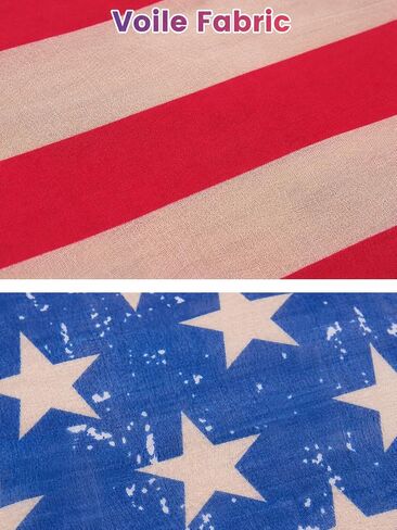 4th of July Outfits for Women, 4th of July Cover Up Kimono | 10PCS Red White and Blue Swimsuit with Sunglasses, Glow in The Dark Tattoo -Perfect for Day&Night Independence Day Activities in Kuwait