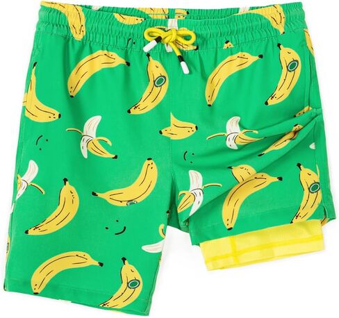 SURF CUZ Boys Swim Trunks Compression Liner Stretch Swim Shorts Athletic Anti-Chafe Zipper Pockets Teen 8-16 in Saudi Arabia