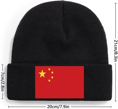 Adugen Origei Thick Warm Lined Knit Colombia Flag Chunky Womens Snow Cap in Saudi Arabia