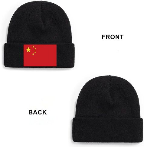 Adugen Origei Thick Warm Lined Knit Colombia Flag Chunky Womens Snow Cap in Saudi Arabia