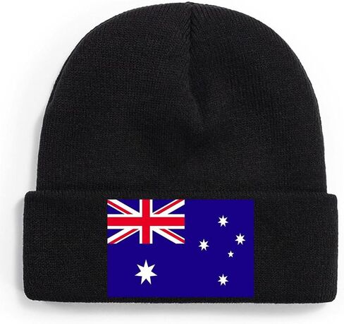 Adugen Origei Thick Warm Lined Knit Colombia Flag Chunky Womens Snow Cap in Saudi Arabia