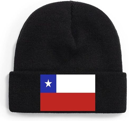 Adugen Origei Thick Warm Lined Knit Colombia Flag Chunky Womens Snow Cap in Saudi Arabia