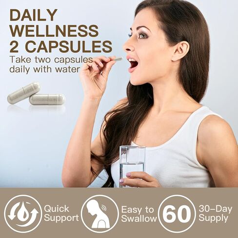 Lymphatic Drainage Capsules Natural Herbal Supplement for Fluid Balance & Immune Health and Daily Lymphatic Wellness, with Echinacea, Dandelion, and Burdock, 60 Capsules in Saudi Arabia