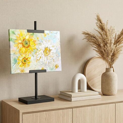 CHOEZON Adjustable Tabletop Easel Stand up to 24", Stable Metal Picture Frame Stand for Display Artwork, Photo, Signs, 9.4" x 5.9" Table Top Easel for Office, Living Room, Bedroom, Black TCJ24BB in Kuwait