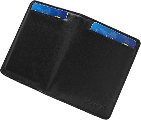 RFID Blocking Slim Wallet for Men | Thin Bifold Credit Card Holder Wallet | Mens Wallet Slim Business Card Case | Minimalist Front Pocket wallet with Gift Box (Jet Black) in Saudi Arabia