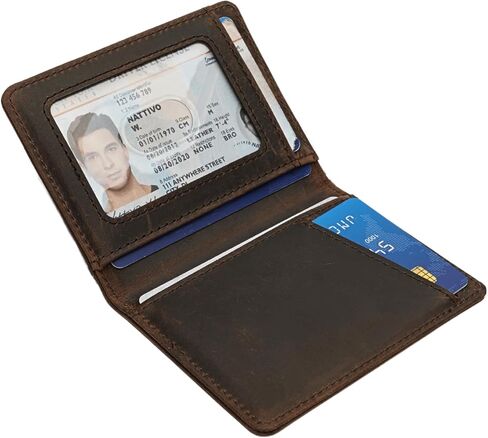 RFID Blocking Slim Wallet for Men | Thin Bifold Credit Card Holder Wallet | Mens Wallet Slim Business Card Case | Minimalist Front Pocket wallet with Gift Box (Jet Black) in Saudi Arabia