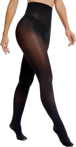 HOTBOSS Unbelievable Durability Tights, 40D Rip Resistant Sheer-to-Waist Pantyhose, Semi Sheer Strong Tights for Women in Saudi Arabia