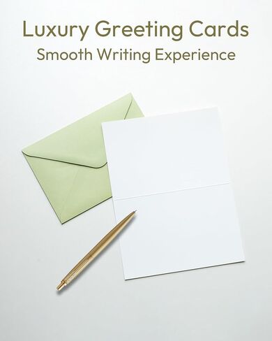 50 Pack Floral Thank You Cards with Envelopes, Bulk Greeting Cards 4x6 Inches, Green Envelopes in Saudi Arabia