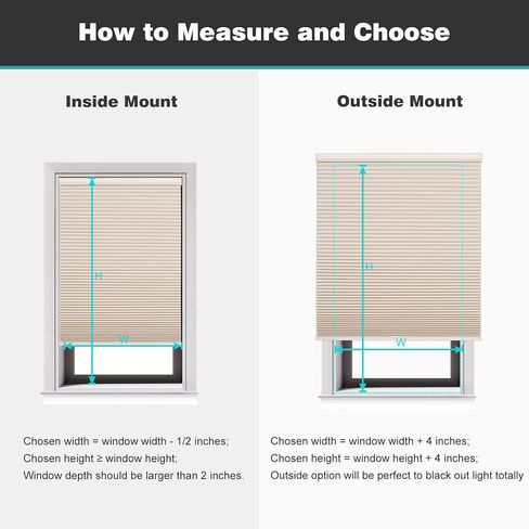 Changshade Cordless Cellular Shades, Blackout Honeycomb Shades for Windows, Pull Down Pleated Blinds, Easy to Install for Indoor Windows and French Doors,65" W x 72" H, Beige in Kuwait