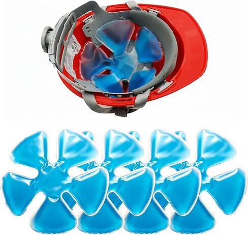Reusable Cooling Gel Ice Packs for Hats, Adjustable Cold Therapy Headband Inserts for Hard Hats, Sun Hats, 4-Hour Relief for Construction Workers, Migraines, Heat Stroke Prevention, 4 Pack in Saudi Arabia