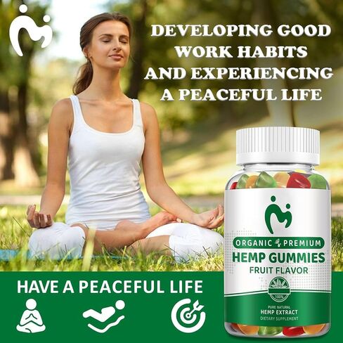 (2 Pack) Hemp Gummies for Sleep, Pain, Relaxation & Anxiety - 100% Natural Pure Extra Strength - Organic Hemp Oil Extract Edible Vegan Low Sugar Hemp Gummy for Adults in Saudi Arabia