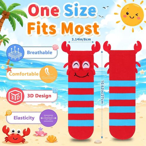 Funny Ocean Animal Socks with 3D Eye Design for Women Novelty Wacky Socks for Teens Birthday Prank Gifts in Saudi Arabia