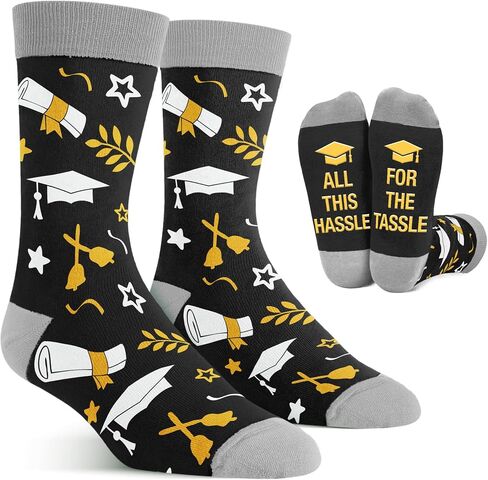 Graduation Gifts - Fun Graduation Socks For 5th, 8th Grade, High School, College, Masters 2026 Graduates in Kuwait
